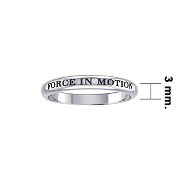 Force In Motion Silver Ring TRI430 - Jewelry